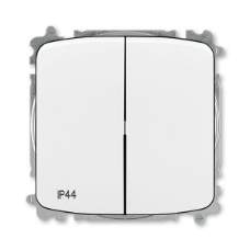 ABB 3559A-A05940 B vypínač,přepínač sériový dvojitý č.5 Tango IP44 bílý